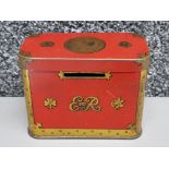 An Edward VIII tin coronation treasure chest by Oxo