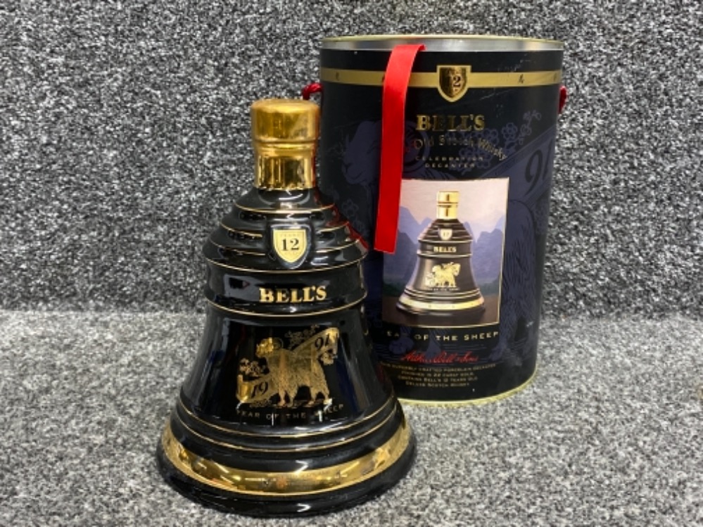 Bells fine old Scotch whisky celebration decanter - year of the sheep 75cl, superbly crafted Wade