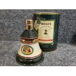 Bells old scotch whisky decanter, Christmas 1988, 75cl & still sealed, with original tube of issue