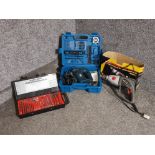 Black & Decker jigsaw and drill bit set together with Power G Plus impact drill