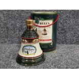 Bells old scotch whisky decanter, Perth Scotland Christmas 1989, 75cl still sealed, with original