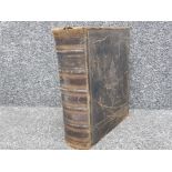 Brown's Victorian leather bound bible dated 1872