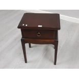 A Stag bedside table with single drawer