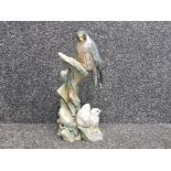 Teviotdale limited edition 54/500 hawk and chicks 13.5" high signed debbie edlmann and t moore 1988
