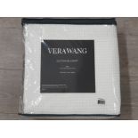 Vera Wang king size white cotton bed cover