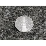 2009 brilliant kew gardens 50p restrike filler coin