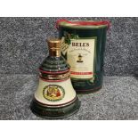 Bells old Scotch whisky decanter, Christmas 1988, finished in 22ct gold, 75cl still sealed with
