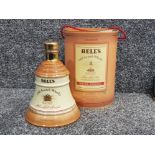 Bells old scotch whisky decanter, Perth Scotland, 75cl still sealed, finished in 22ct gold with