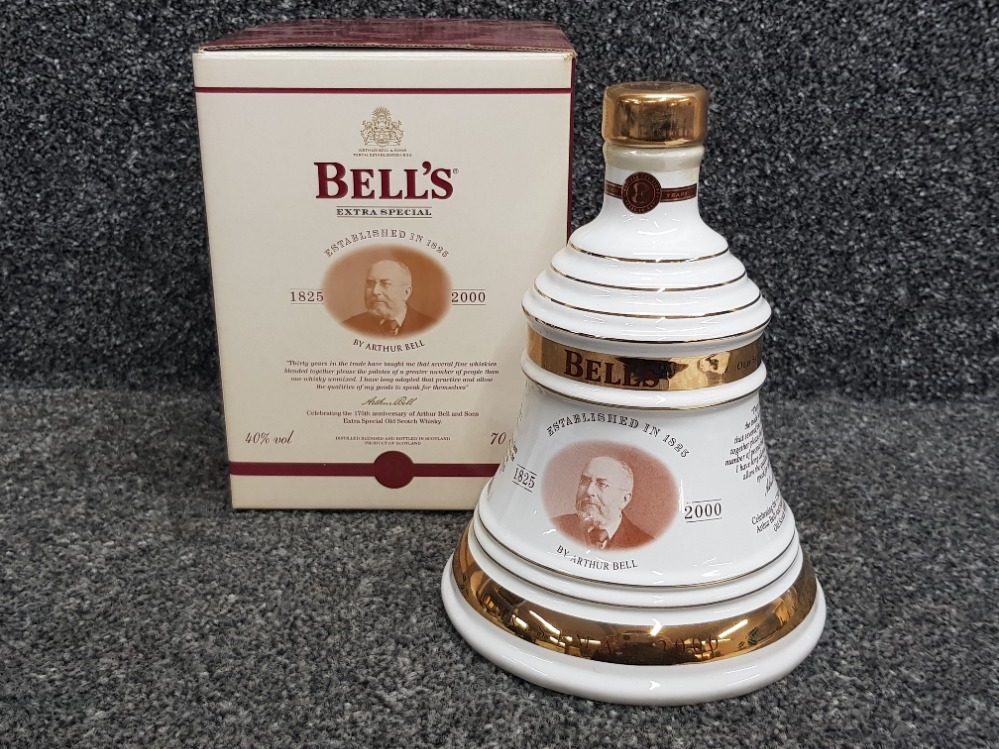 Limited edition bells scotch whisky Christmas 2000 decanter, celebrating the 175th anniversary of