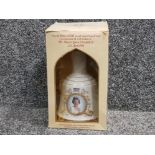 Commemorative bells scotch whisky decanter celebrating the 60th birthday of her Majesty Queen