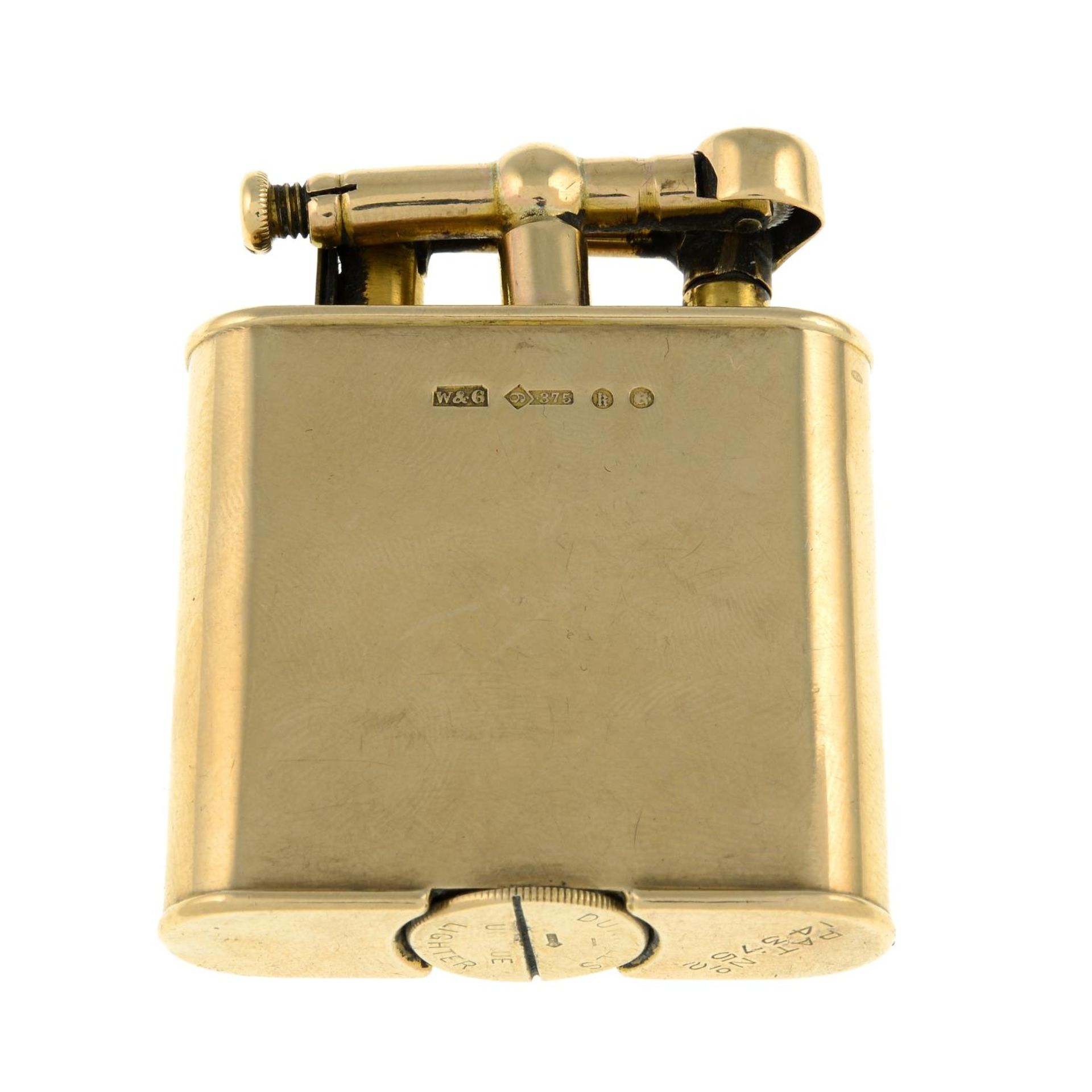 An early 20th century 9ct gold lighter, by Dunhill.Signed Dunhill. - Image 2 of 4