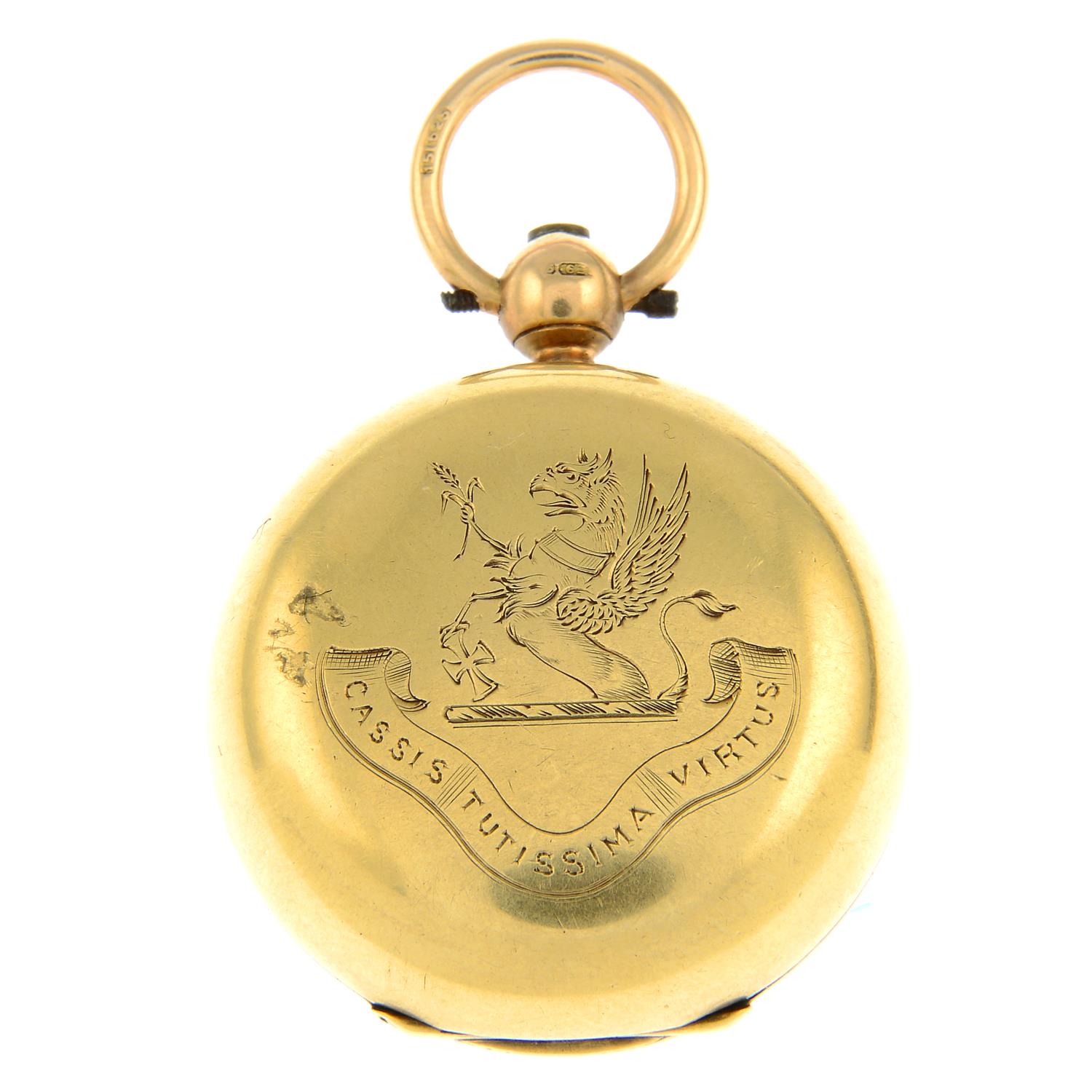 An Edwardian 15ct gold sovereign holder,