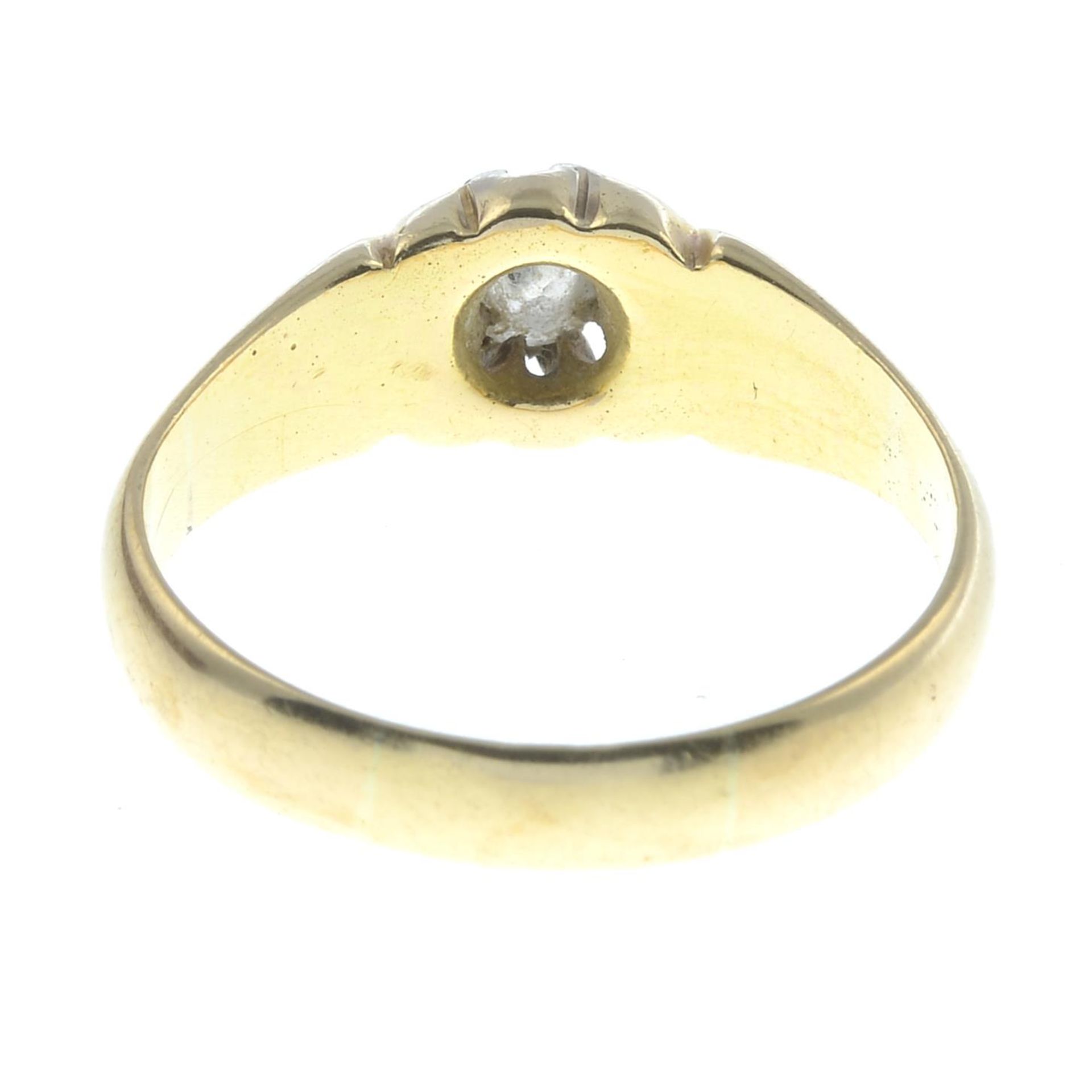 A diamond single-stone ring, - Image 2 of 3