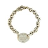 A silver 'Return to Tiffany & Co' bracelet, by Tiffany & Co.Hallmarks for London.