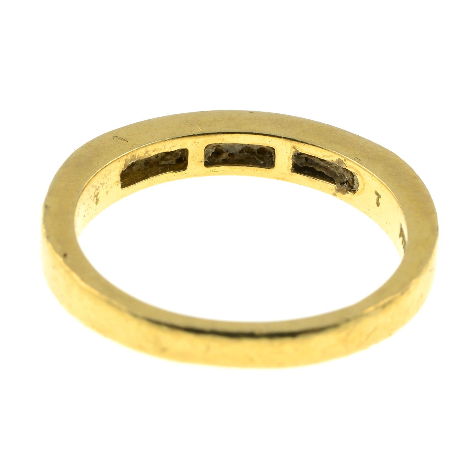 An 18ct gold brilliant-cut diamond half eternity ring.Estimated total diamond weight - Image 2 of 2