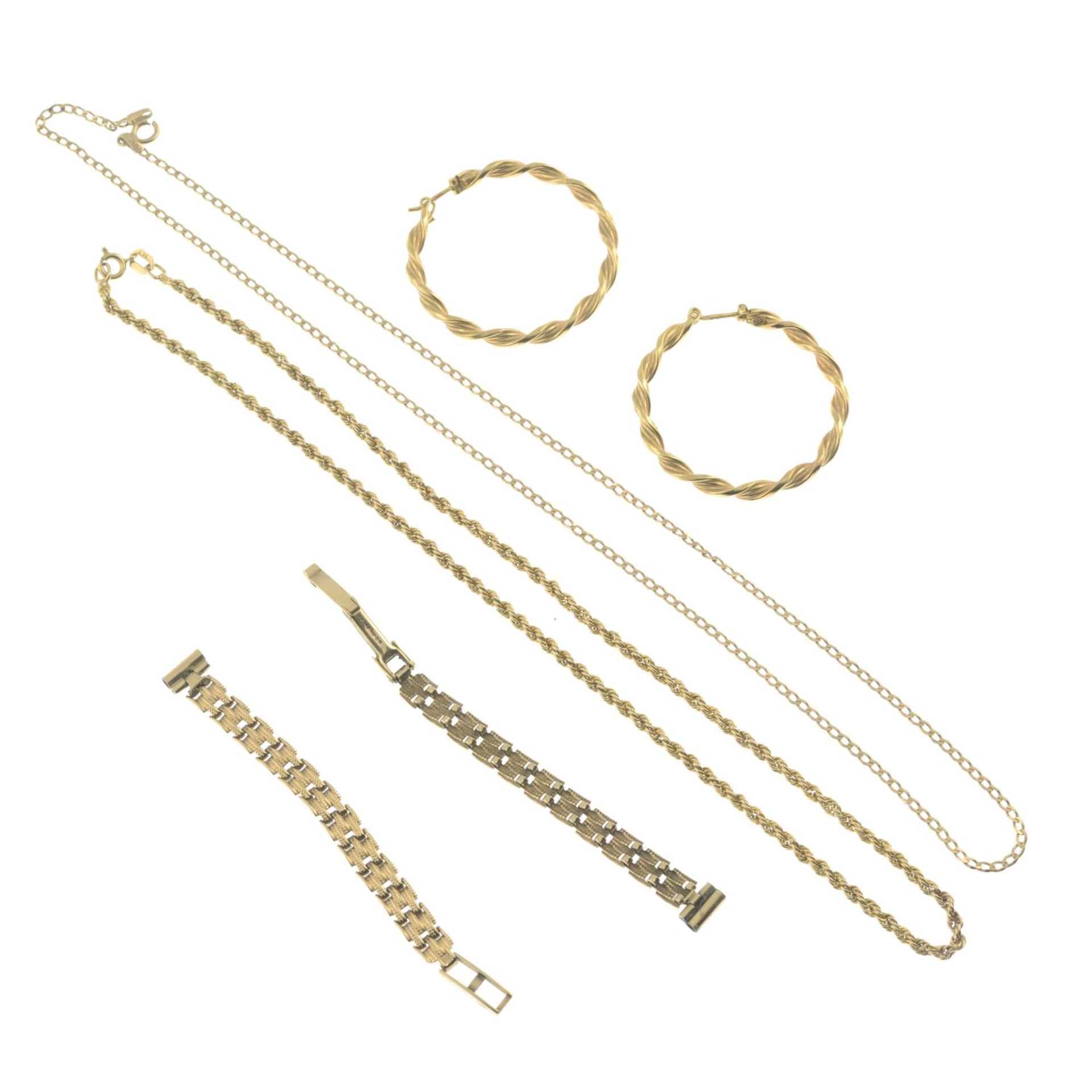 Four items of 9ct gold jewellery, - Bild 2 aus 2