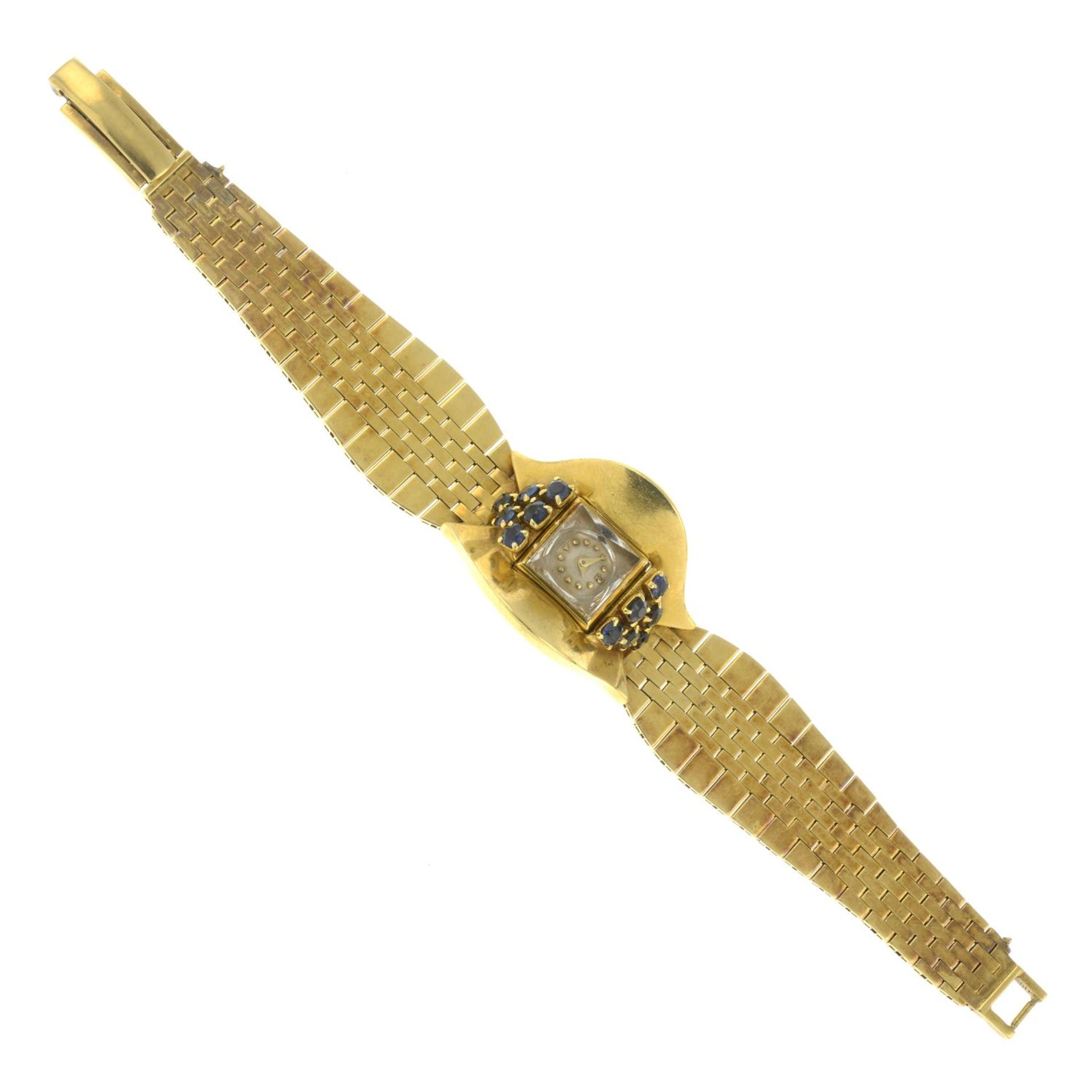 A 1950s 18ct gold wristwatch, - Image 6 of 8