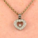 A 'Happy Diamonds' heart pendant,