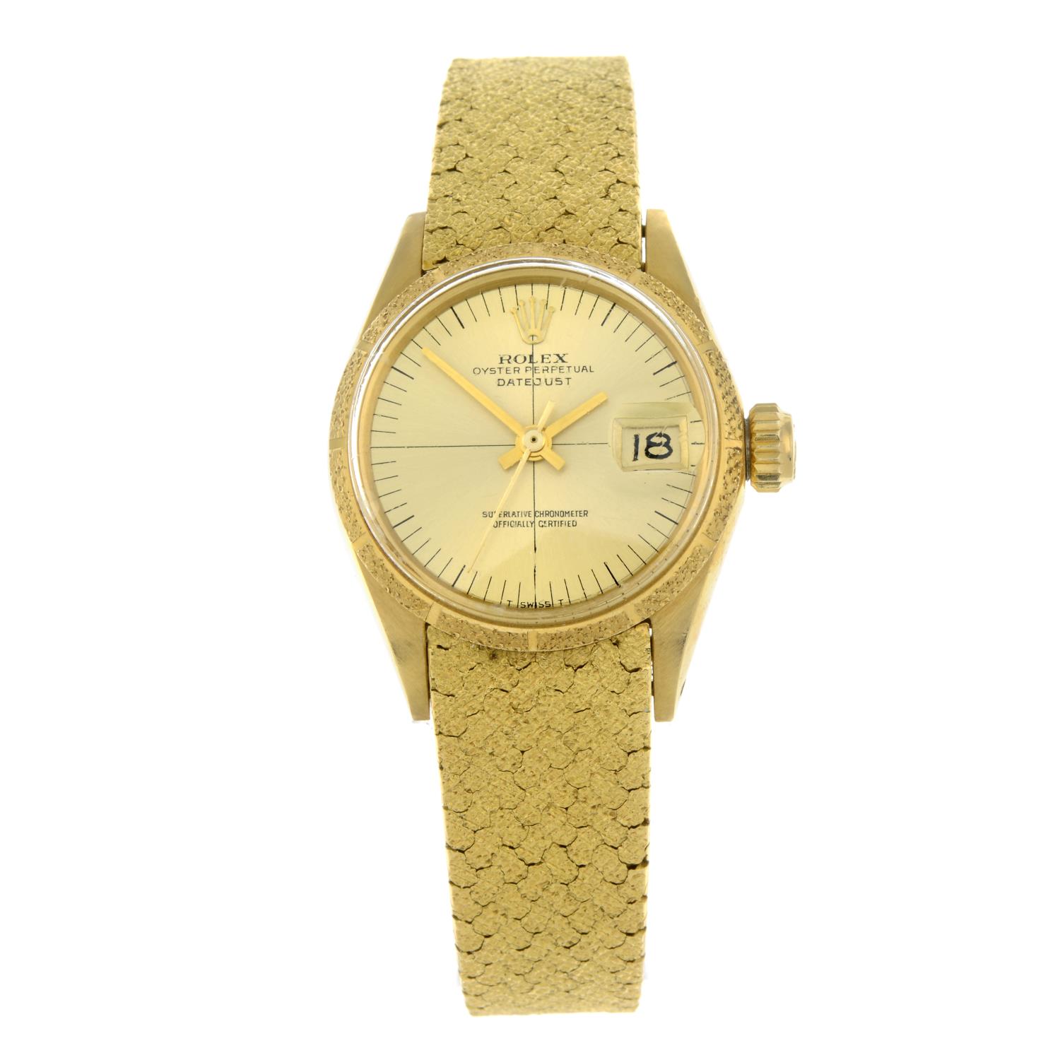 A lady's 1970s 18ct gold 'Oyster Perpetual Datejust' watch, - Image 2 of 8