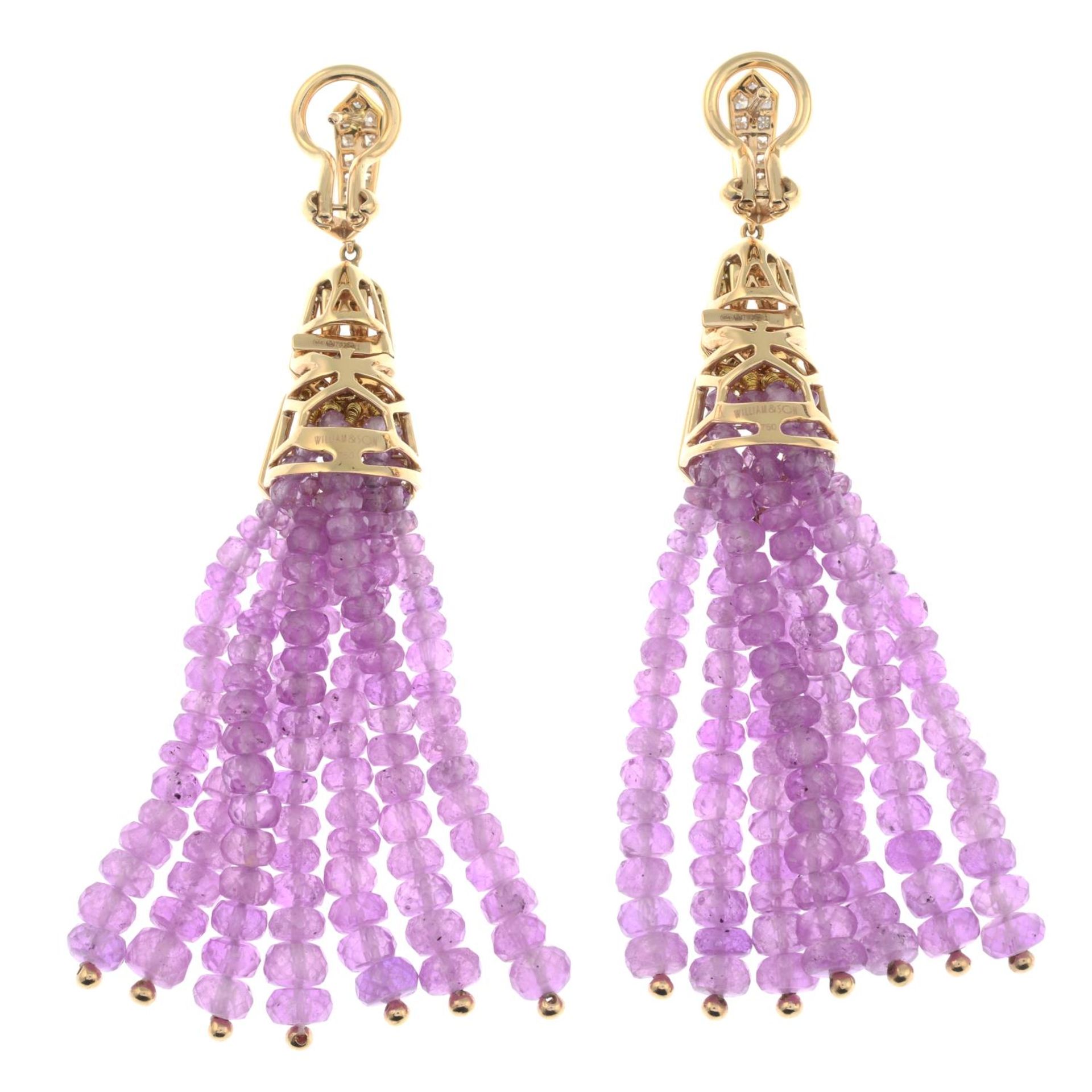 A pair of 18ct gold diamond 'The London Collection' earrings, - Image 5 of 6