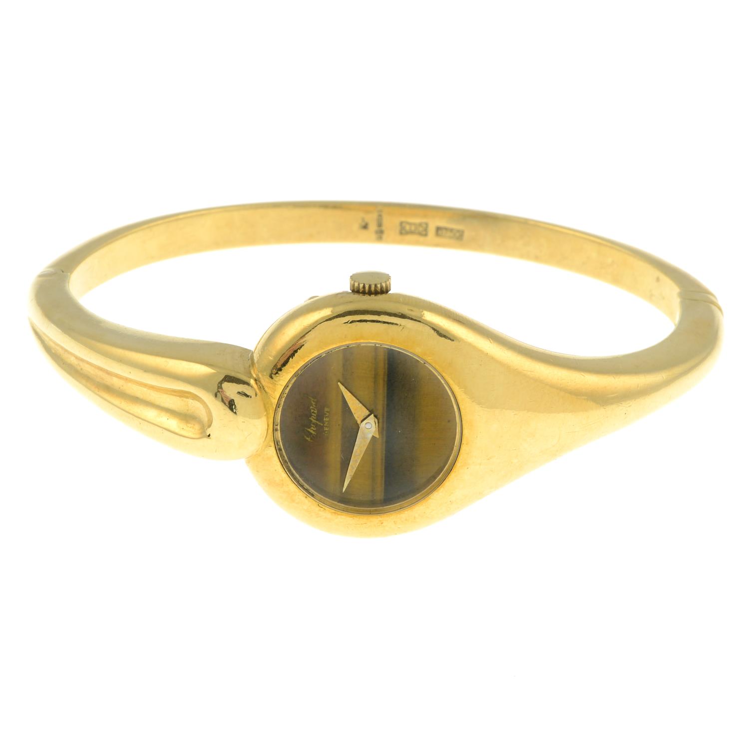 A 1970s 18ct gold bangle watch, - Image 2 of 8