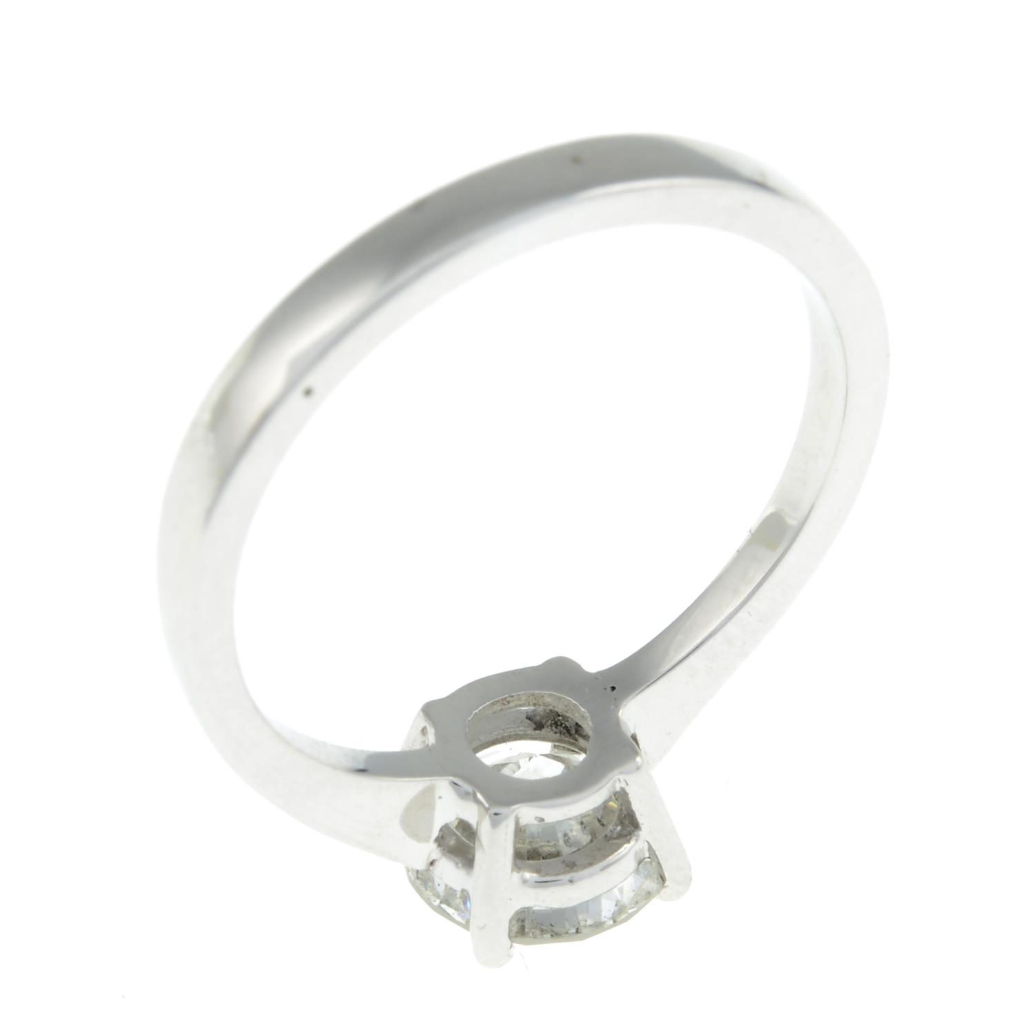 A 9ct gold brilliant-cut diamond single-stone ring. - Image 9 of 10