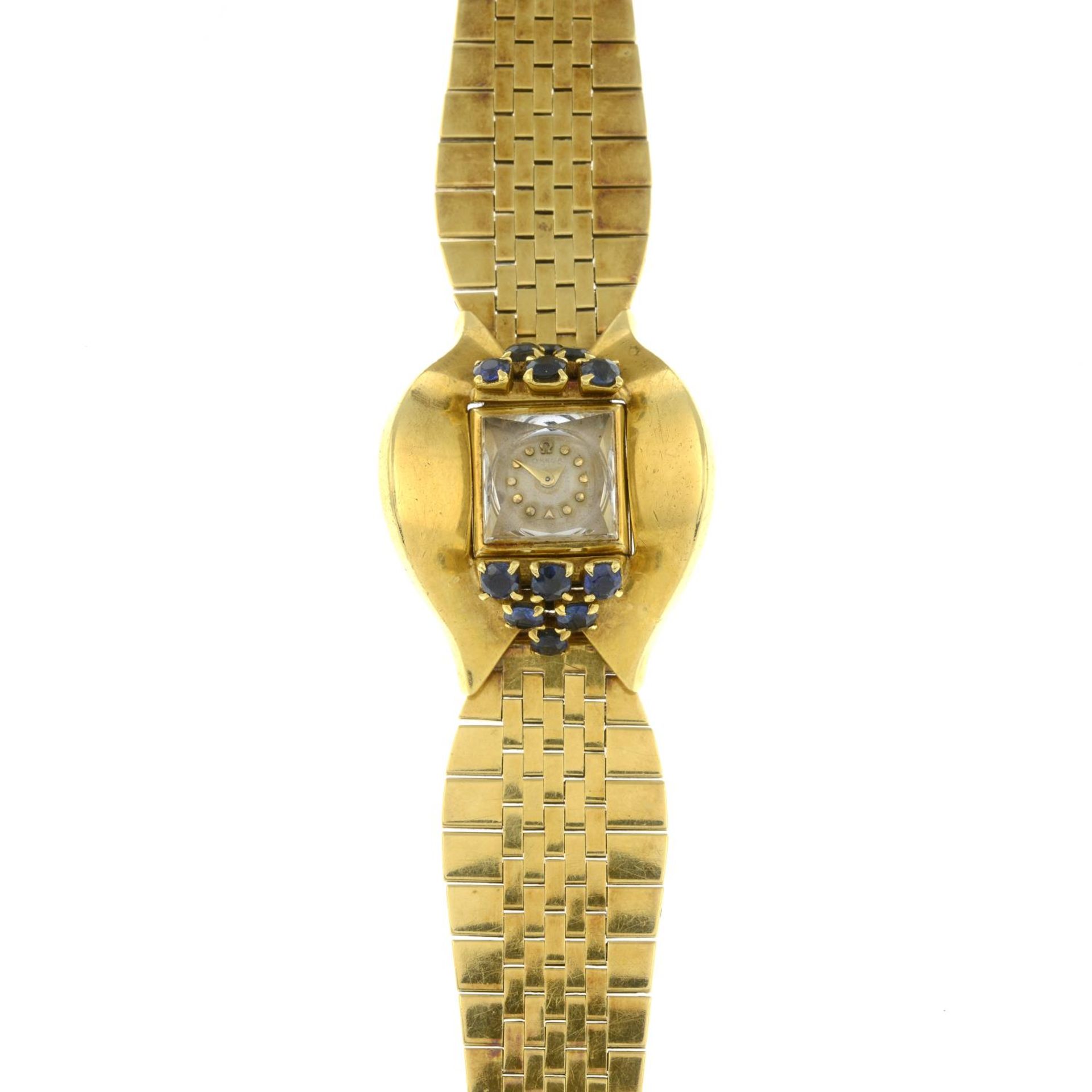 A 1950s 18ct gold wristwatch, - Image 2 of 8