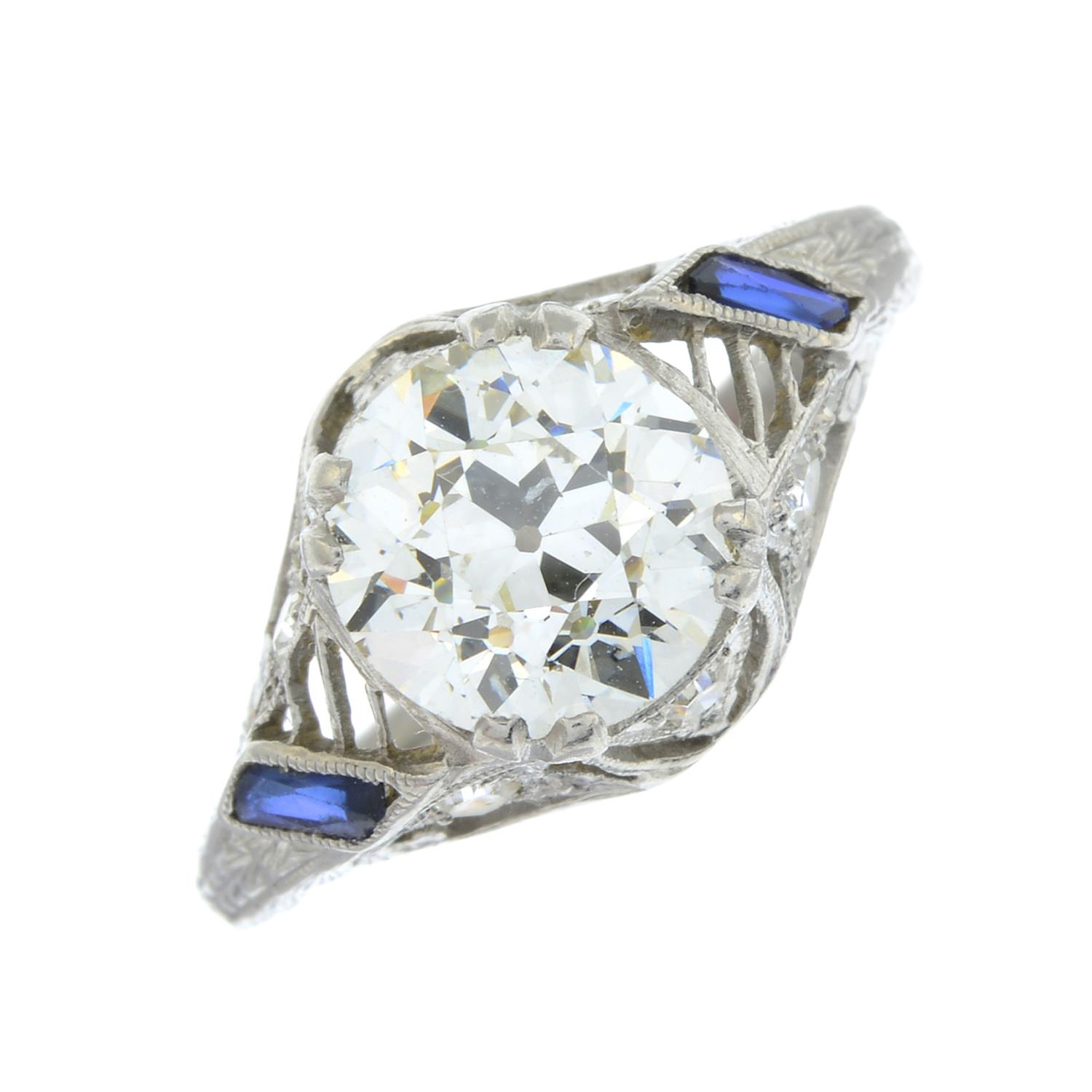 An old-cut diamond single-stone ring, - Bild 2 aus 8