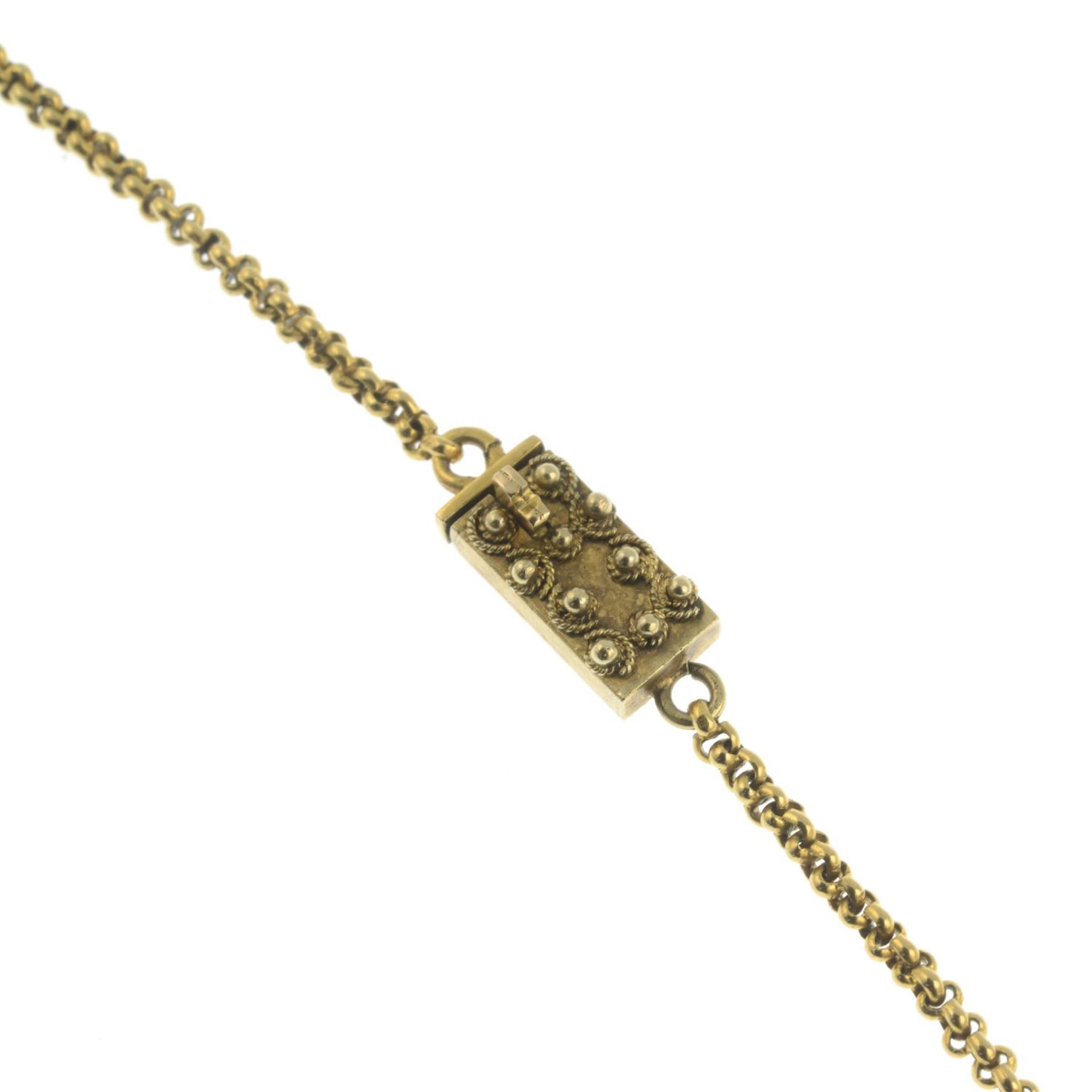 An early 19th century gold multi-strand filigree necklace. - Image 6 of 7