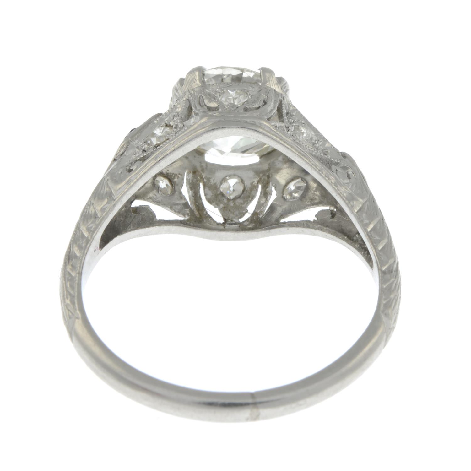 An old-cut diamond single-stone ring, - Bild 6 aus 8