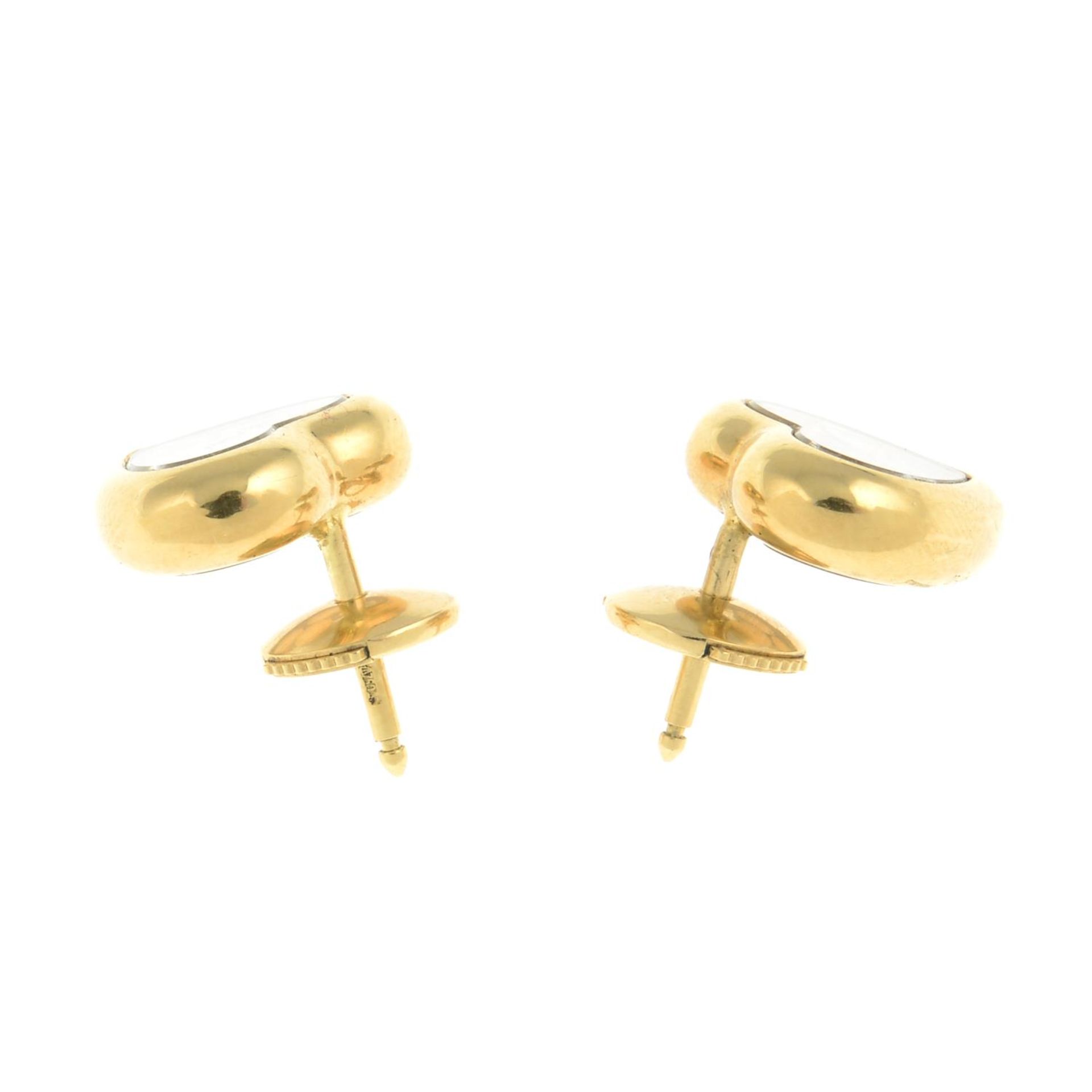 A pair of 18ct gold 'Happy Diamonds' earrings, - Image 6 of 6