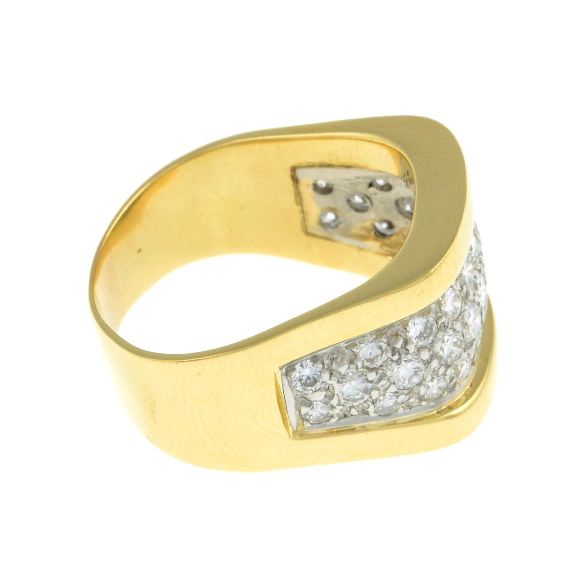 A pavé-set diamond dress ring. - Image 7 of 8