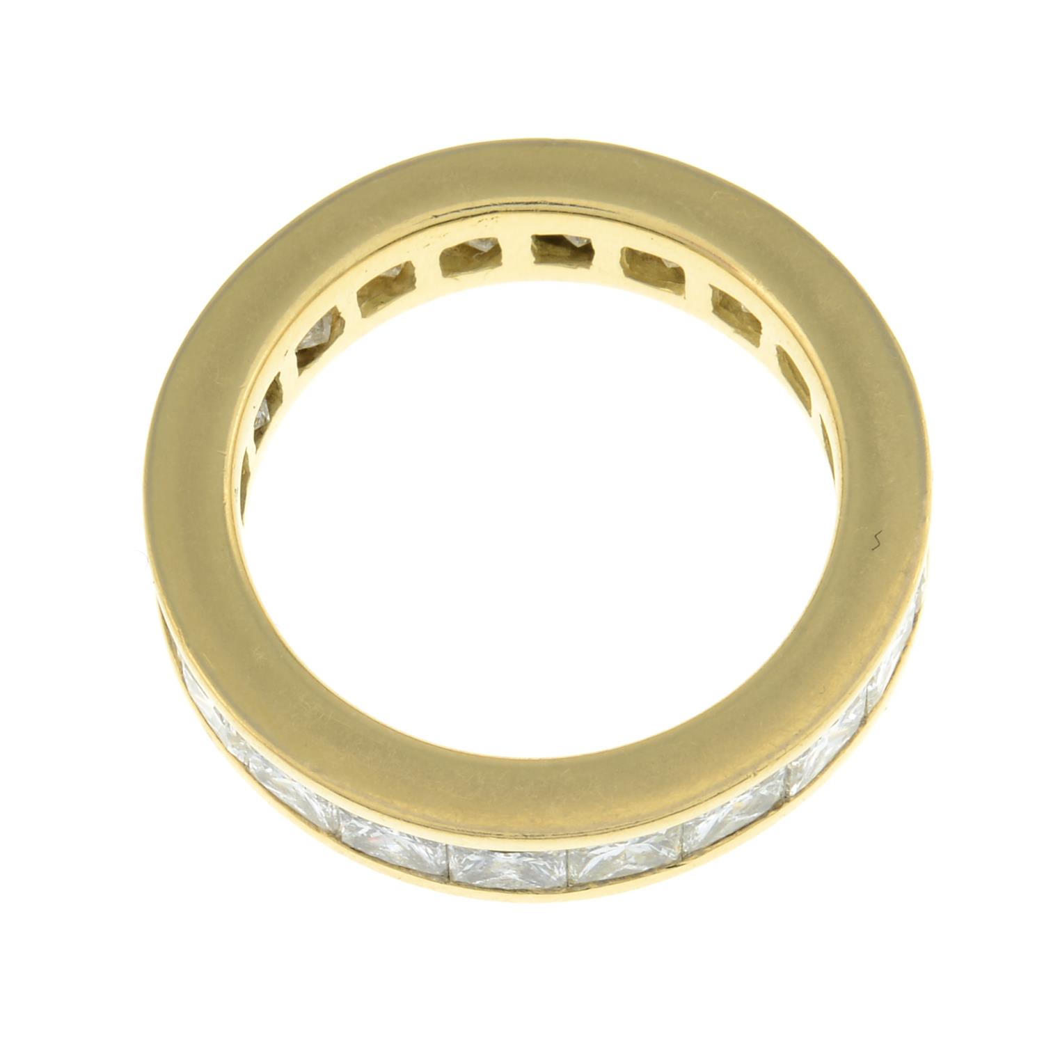 An 18ct gold square-shape diamond full eternity ring. - Image 6 of 8