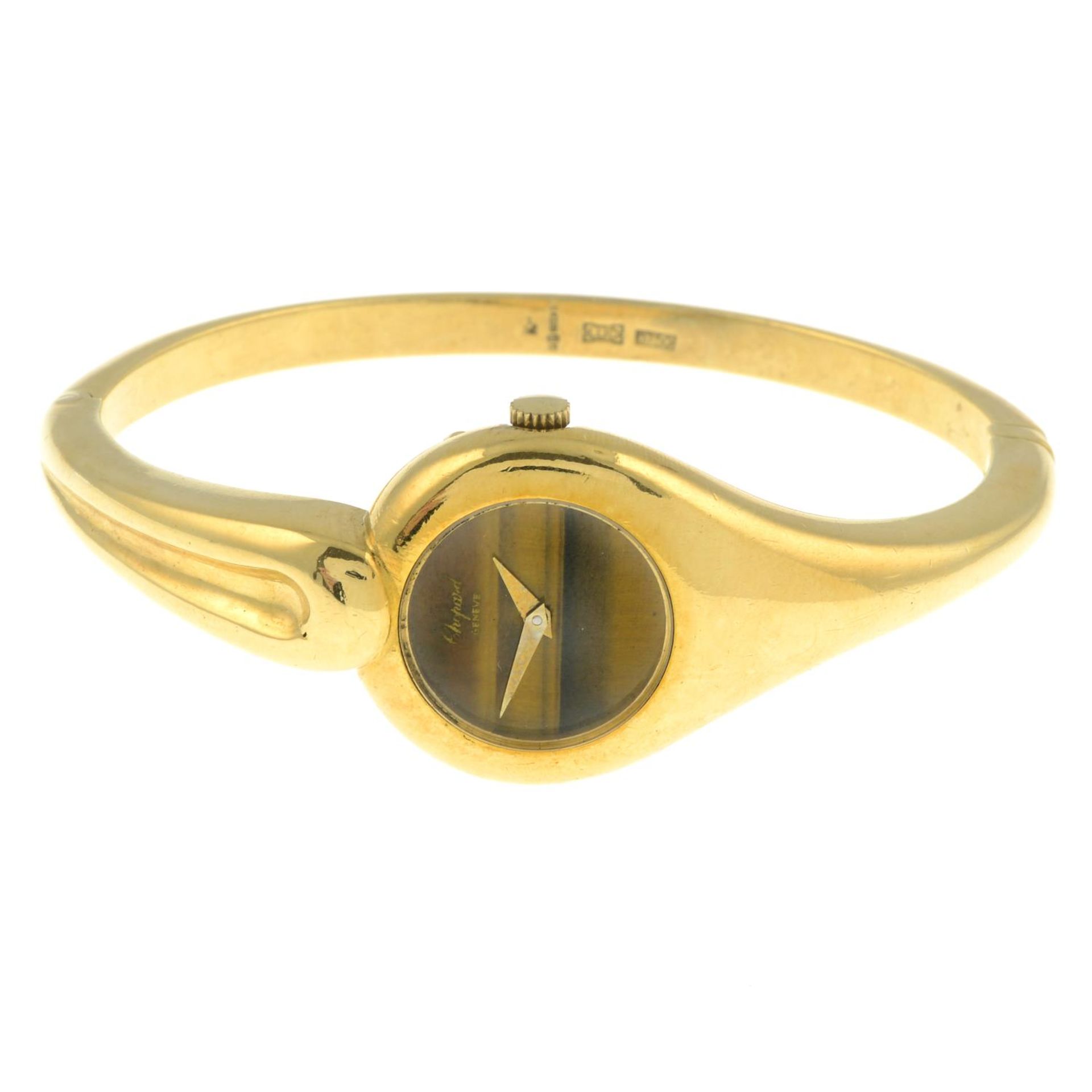 A 1970s 18ct gold bangle watch, - Image 3 of 8