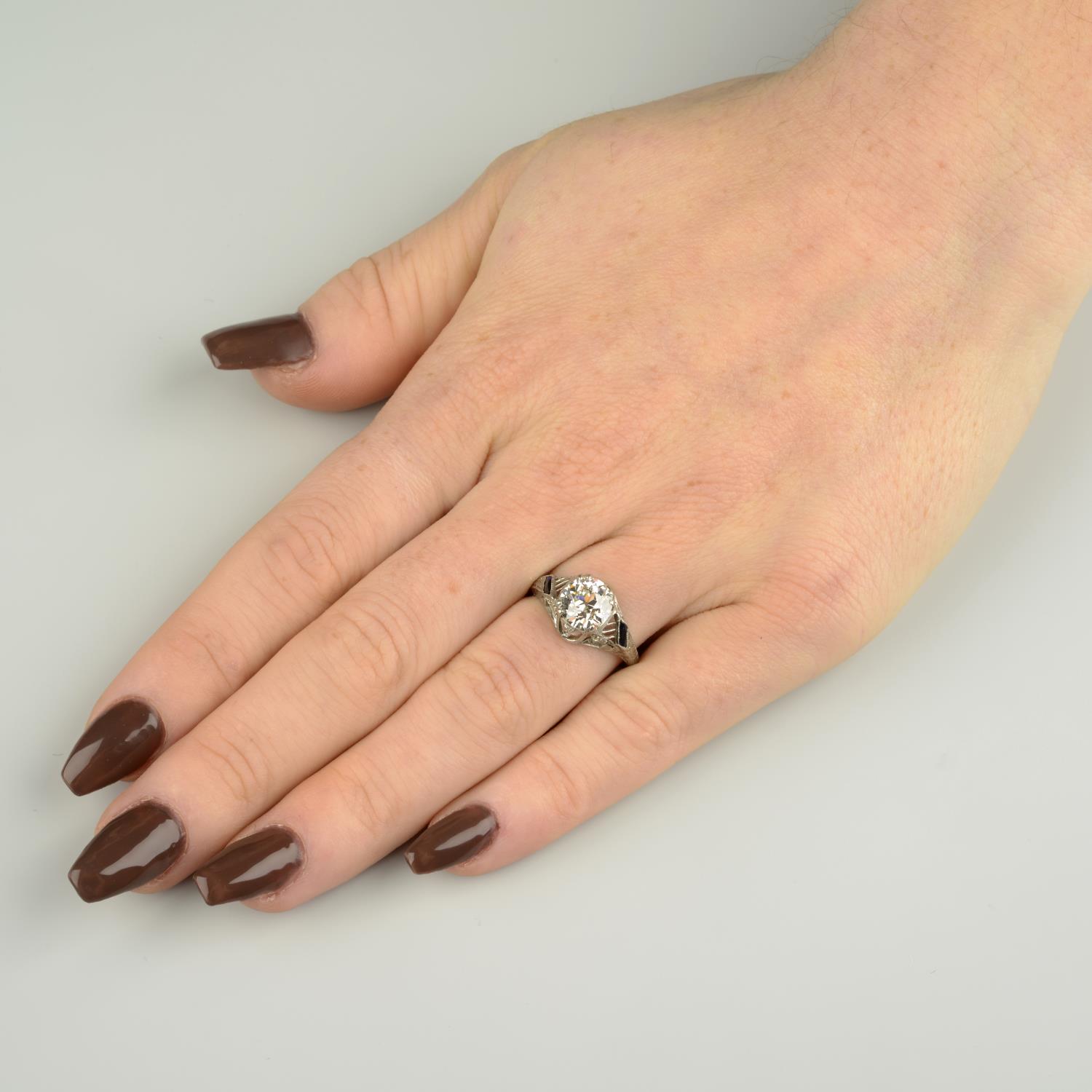 An old-cut diamond single-stone ring, - Bild 4 aus 8