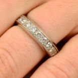 A brilliant-cut diamond full eternity ring.Estimated total diamond weight 1.40cts,
