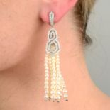 A pair of 18ct gold diamond 'The London Collection' earrings,