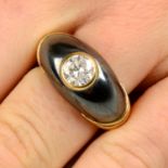 A brilliant-cut diamond single-stone dress ring, by Cartier.