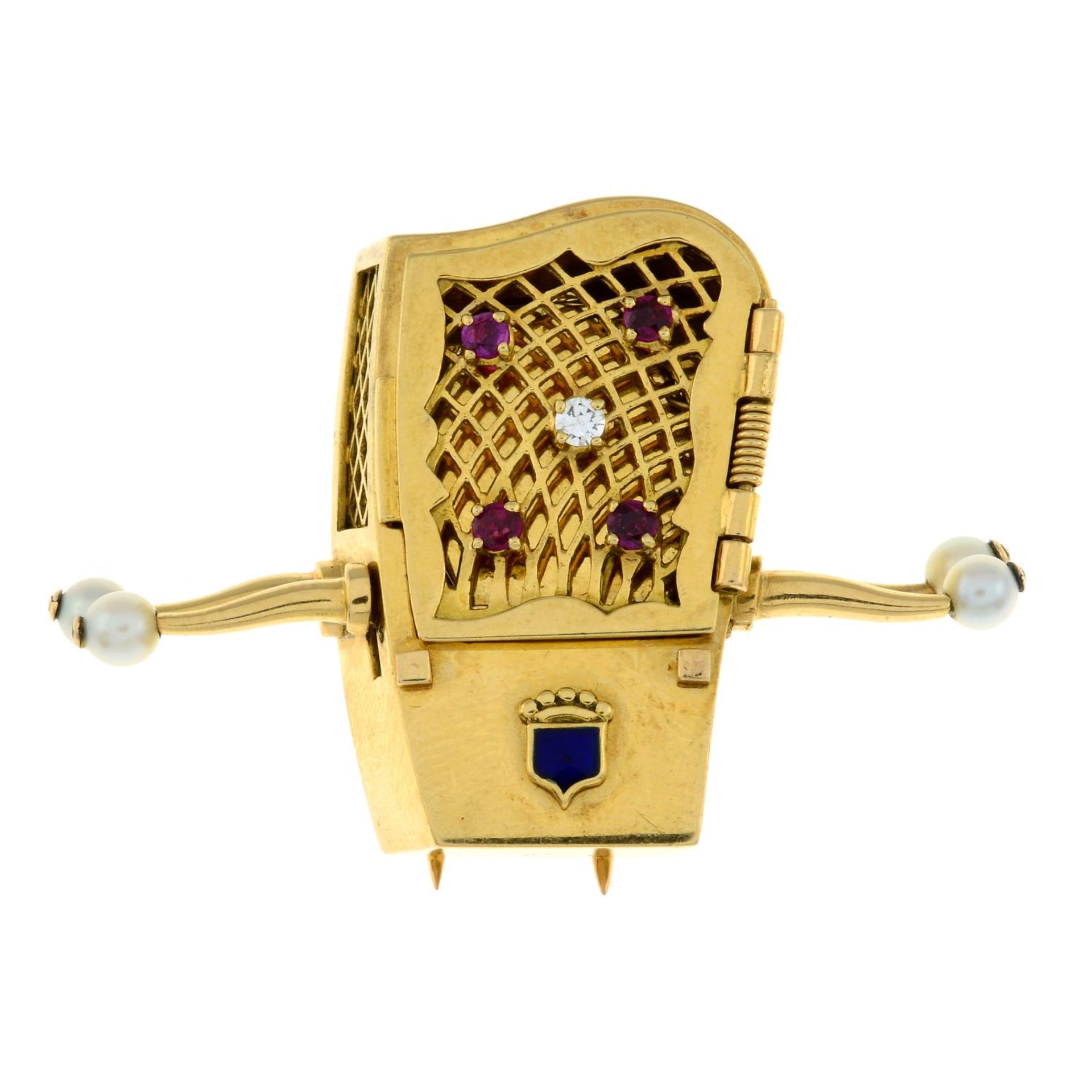 A mid 20th century 18ct gold ruby, - Image 2 of 9