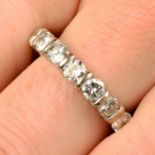 An 18ct gold brilliant-cut diamond full eternity ring.Estimated total diamond weight 2.75cts,