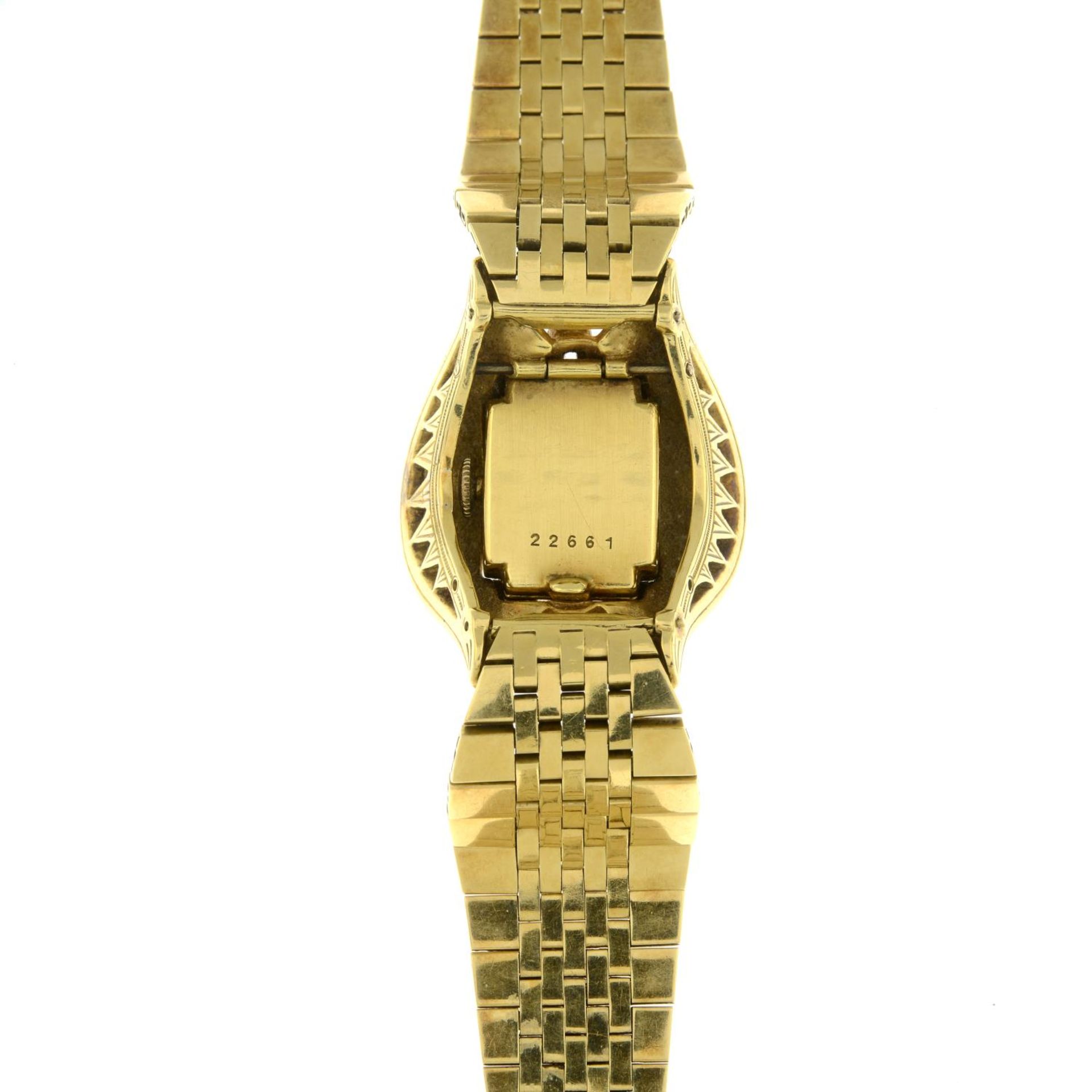 A 1950s 18ct gold wristwatch, - Bild 7 aus 8