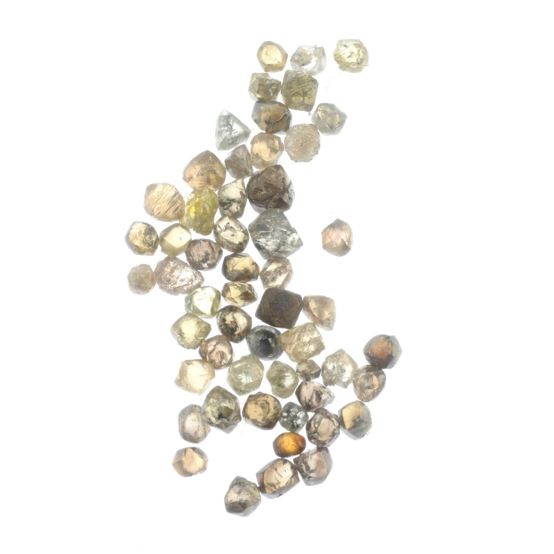 A selection of rough diamond crystals. - Image 2 of 2