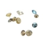 A selection of vari-colour diamonds, total weight 0.39ct.