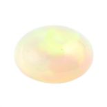 An oval shape opal cabochon weighing 5.60ct and measuring 15.8 by 12.3 by 6.35mm PLEASE NOTE