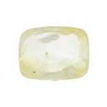 A rectangular shape yellow sapphire weighing 2.78ct within IGL seal.Measuring 8.99 by 6.93 by