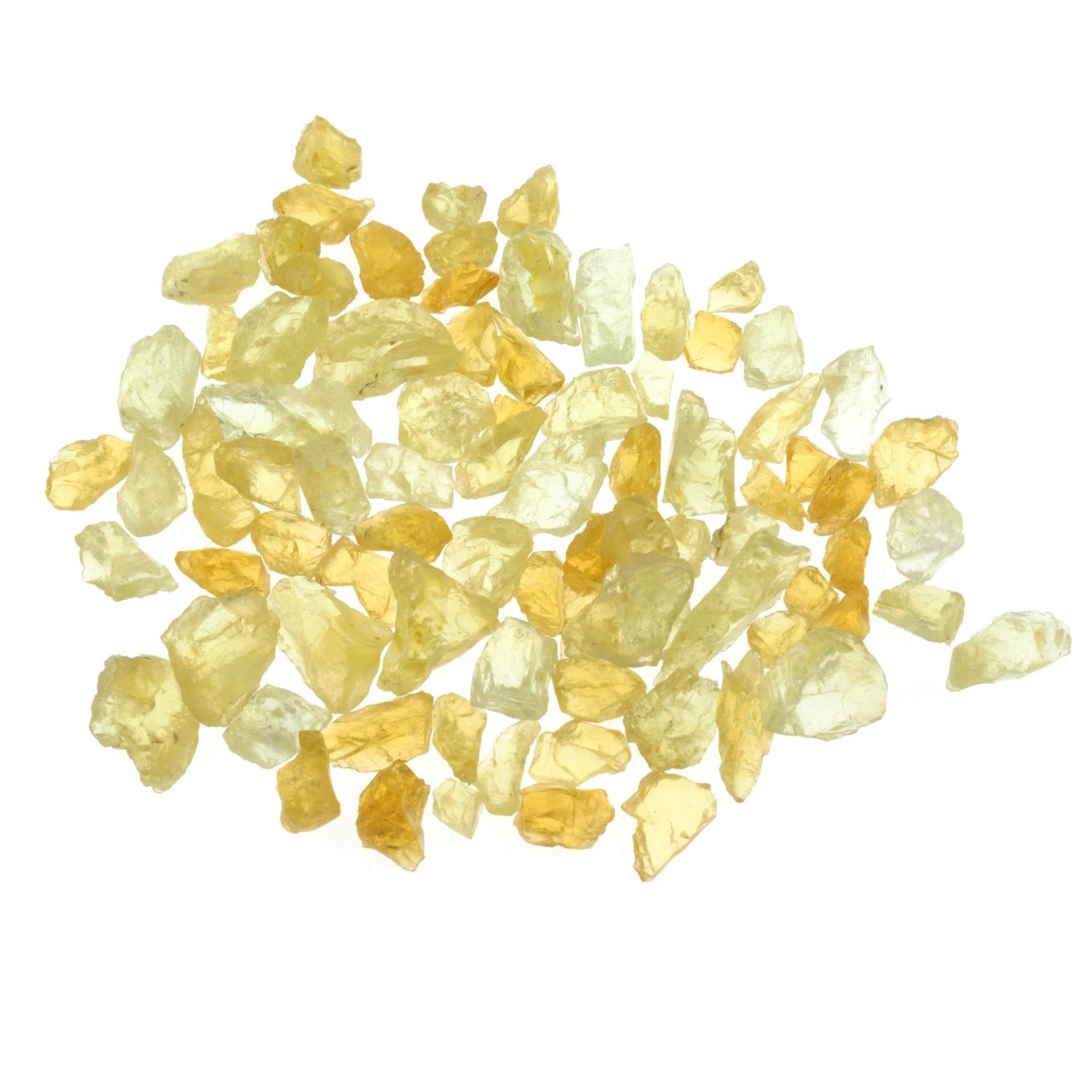 A small selection of rough yellow beryl. - Image 2 of 2