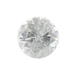 A 0.34ct loose brilliant cut diamond.