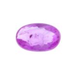 An oval shape pink sapphire weighing 1.94ct measuring 7.25 by 4.7 by 3.1mm PLEASE NOTE THIS