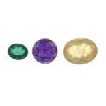 A selection of gemstones weighing 232gr PLEASE NOTE THIS LOT WILL CARRY VAT AT 20% ON THE