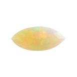 A marquise-shape opal.